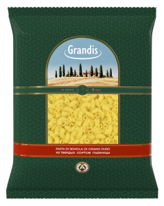 Рожки рифленые Grandis 900гр 1/12