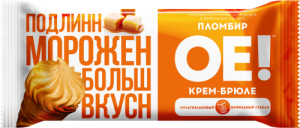 Стакан ваф. ОЕ Крем-брюле пломб.100гр (1/24)