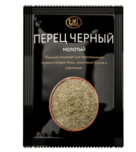 Перец черный молотый 10гр*100шт Relish