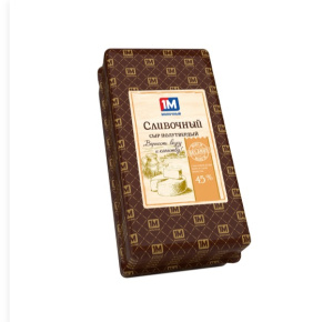 Сыр Сливочный 45% брус вес, весовой