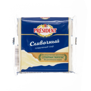 Сыр плав. ломтевой сливочный 40% 150г *15шт Президент