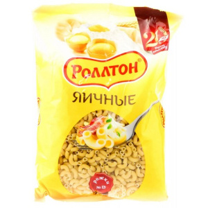 Макаронные изделия Роллтон Рожки яичные 400г