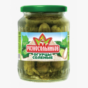 Огурцы солён. ТМ Разносольников 680гр 1/8
