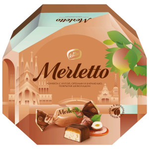 Конфеты в коробке "Merletto" с орехами 150г Конти
