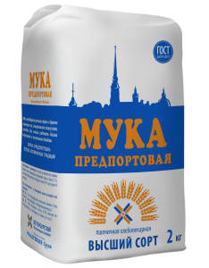Мука пшеничная в/с Предпортовая 2кг