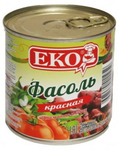 Фасоль красная в т/с 400 гр ключ Еко