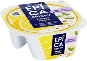 EPICA CRISPY с лимоном Йогурт сем. тыкв. печен. бел. шок. 8,6% 140г(6/1)