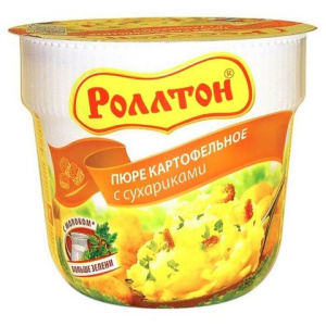 Пюре Роллтон 40г.Сухарики