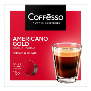 Кофе Coffesso Americano Gold 128гр капсула