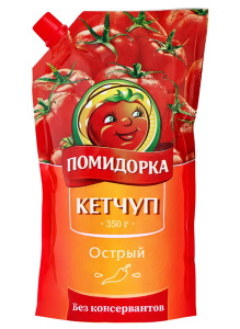 Кетчуп Острый Помидорка 350гр 1/16