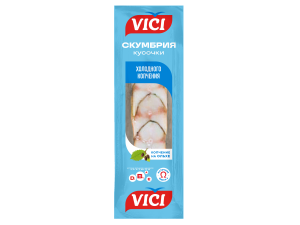 Скумбрия атл. кусочки хол. копч. в/у 300гр Vici 1/5