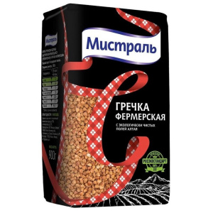 Гречка Мистраль Фермерская 900гр 1/12