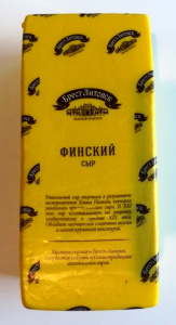 Сыр Брест-Литовск финский 45% п/тв. весовой Савушкин (Брус≈3,5 кг), весовой