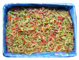 Перец меланж полоски 10кг Заморозка