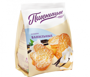 Сухари Ванильные 10*200г Пшеницын