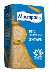 Рис Янтарь 900г Мистраль
