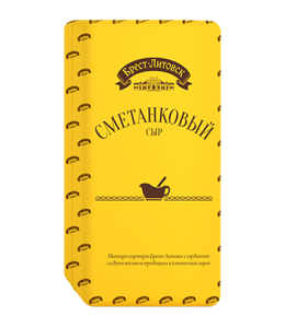 Сыр Савушкин Брест-Литовск Сметанковый 50% п/тв.Брус(3,5кг), весовой