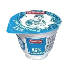 Сметановна 15% 185гр Продукт сметанный