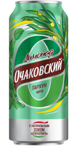 Лимонад сильногаз. Очаковский Тархун Мята А/Б 0,45л