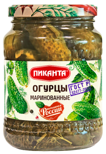 Огурцы маринованные 680гр Пиканта (1/6)