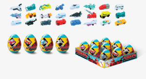 Драже сахарное в капсуле Робокары (9шт*10гр)