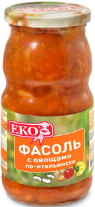 Фасоль с овощами по-итальянски ЕКО 510г