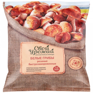 Грибы белые резаные 300гр Свой Урожай (1/25)