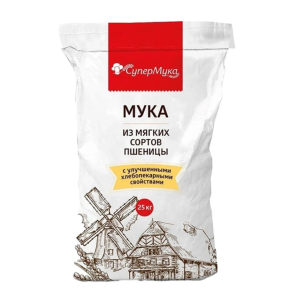 Мука пшеничная хлебопек. в/с для пельменей и вареников 25кг