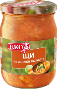 Щи из свежей капусты ЕКО 520гр ст/б 1/12