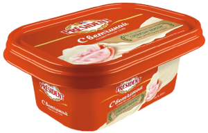 Сыр плав. с ветчиной 45% 400г Президент(8/1)