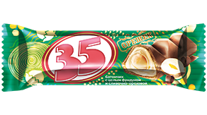 Батончик ОРЕШЕК с целым фундуком и сливочно-ореховой начинкой 25гр Шоубокс (1/20)