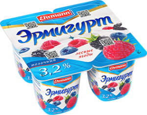 Эрмигурт молочный Лесные ягоды 3,2% 4*100г(24/4)