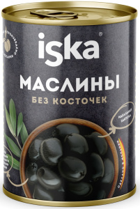 Маслины черные без косточек ISKA 300мл 1/6