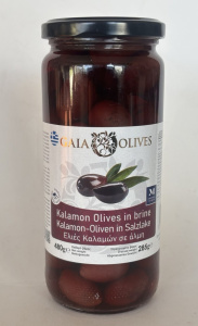 Оливки чёрные Каламата Джамбо 500мл в ст. б.