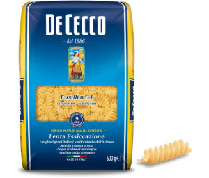 Макароны De Cecco Фусили-34, 500г Саоми