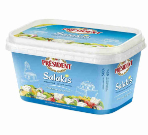 Сыр салакис 45% 500г Президент