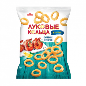 Луковые кольца Золотые (Жареные креветки 90г 10ш) (НДС 10%)