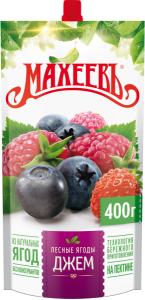 Джем Лесные ягоды 400гр д/п 1/14