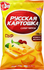 Чипсы Русская картошка (Сыр 50г 24ш) (НДС 10%)