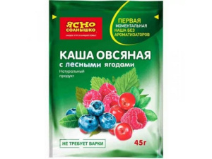 Ш/б Каша овсяная с лесными ягодами 45г*15шт
