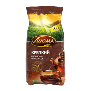 Чай Лисма Крепкий мелк.лист 300г м/уп