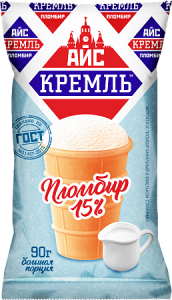 Стакан ваф. Айс-Кремль пломбир 15% 90гр (1/24)