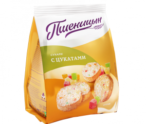 Сухари С цукатами 10*200г Пшеницын