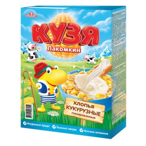 Кукурузные хлопья Кузя Лакомкин 250г 8ш