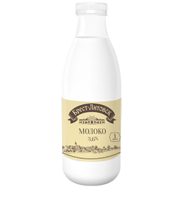 Молоко Брест-Литовское 3,6% 1л Савушкин