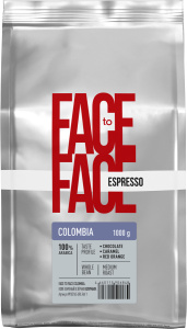 Кофе Face to Face Colombia в зёрнах 1кг м/у