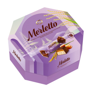 Конфеты в коробке "Merletto" с воздушным рисом 150г Конти
