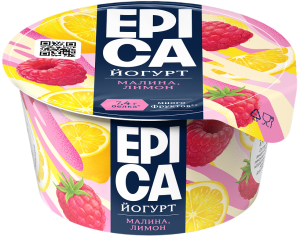 EPICA Йогурт с малиной и лимоном 4,8% 130г(12/1)