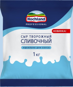 Сырный соус Творожный сливочный Hochland Prof 1кг 1/8