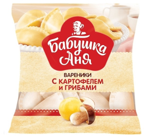 Вареники с картофелем и грибами"Бабушка Аня" ( 430 гр) (10)